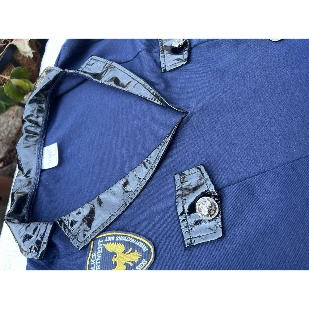 Spirit Halloween Sexy Police Officer Costume Dress & Hat Women’s M Blue 33” - Picture 6 of 9